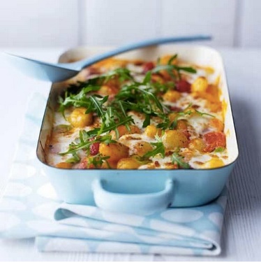 This simple yet impressive Italian inspired gnocchi bake is sure to wow your significant other during your romantic evening (@GHmagazine/Twitter). This simple yet impressive Italian inspired gnocchi bake is sure to wow your significant other during your romantic evening (@GHmagazine/Twitter).