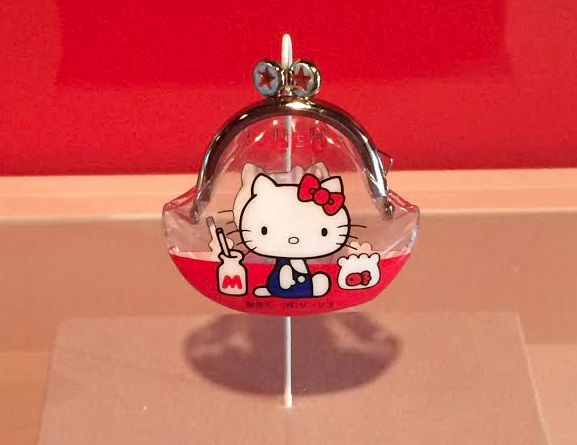 First ever Hello Kitty item, a coin purse! (Margaux Farrell/Neon Tommy).