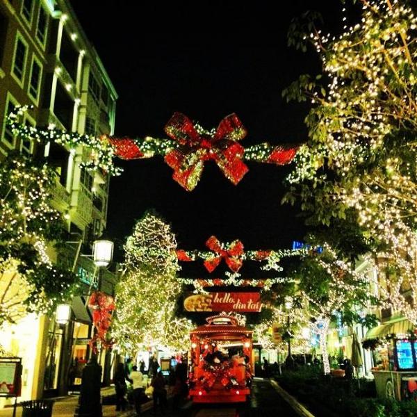 The popular trolley at the Americana at Brand embraces the holiday culture with a few decorations of its own. (The Americana at Brand/Facebook)