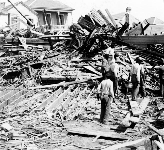 Ruins from the Galveston Hurricane of 1900 (Creative Commons)