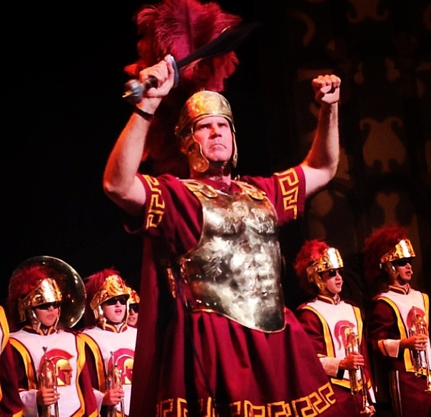 Will Ferrell finds his calling as leader of USC's Trojan Marching Band. (Instagram)