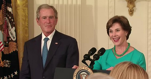George W. and Laura Bush's Nov. 18 appearance at USC will mark their first joint public event since 2009. (Creative Commons)