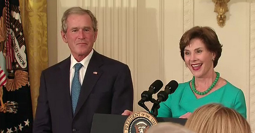 George W. and Laura Bush's Nov. 18 appearance at USC will mark their first joint public event since 2009. (Creative Commons) George W. and Laura Bush's Nov. 18 appearance at USC will mark their first joint public event since 2009. (Creative Commons)