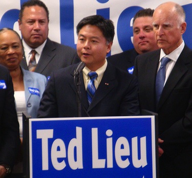 Democratic candidate Ted Lieu currently serves as a state senator. (Paresh Dave / Neon Tommy)
