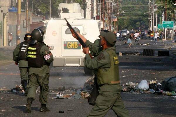 The Venezuelan military is a loyal and violent arm of Maduro's government/Photo: Maria Fernandez.