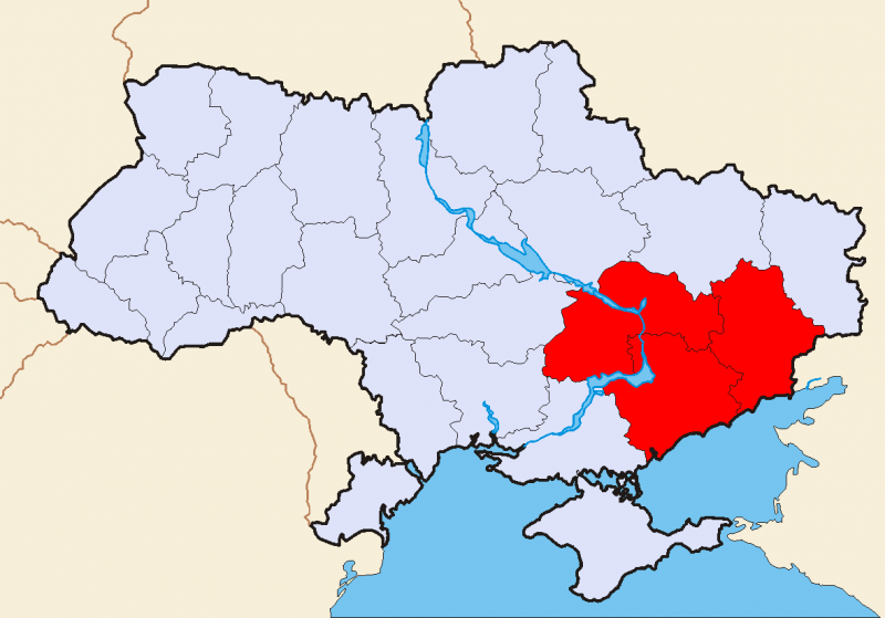 Makhnovia lied just above Crimea in southern Ukraine. Wikimedia. Makhnovia lied just above Crimea in southern Ukraine. Wikimedia.