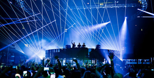 Swedish House Mafia performing at Madison Square Garden (Tumblr)