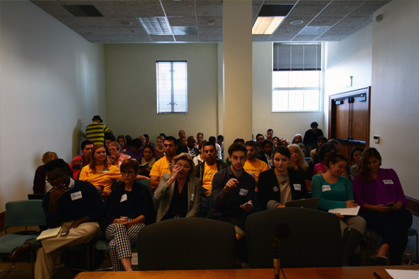 As was room 1020, the overflow room. (Matthew Tinoco/Neon Tommy) As was room 1020, the overflow room. (Matthew Tinoco/Neon Tommy)