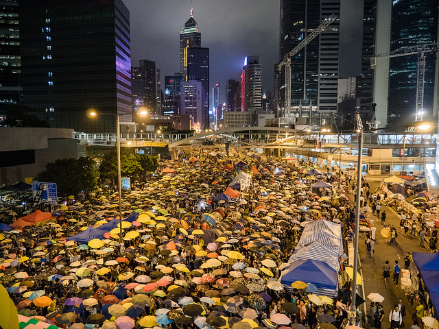 Images of Hong Kong protesters holding umbrellas are well-known. (Pasu Au Yeung/Creative Commons)