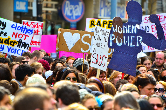 Protests against slut shaming are on the rise, including the Toronto Slutwalk. (Anton Blelusov/Flikr) Protests against slut shaming are on the rise, including the Toronto Slutwalk. (Anton Blelusov/Flikr)