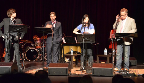 Musician Will Sheff, Comedians Paul F. Tompkins and Margaret Cho, and "Wits" Host John Moe kept audiences laughing at Festival After Dark (Heidi Carreon/Neon Tommy) Musician Will Sheff, Comedians Paul F. Tompkins and Margaret Cho, and "Wits" Host John Moe kept audiences laughing at Festival After Dark (Heidi Carreon/Neon Tommy)
