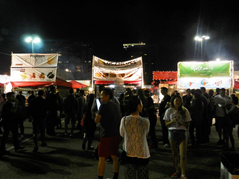 The 626 Night Market is expected to draw large crowds to the Santa Anita Racetrack this weekend. (Heidi Carreon/Neon Tommy)
