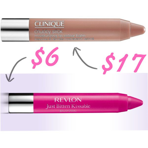 Don't spend big bucks on lip balm when you can pick up an almost identical product for a fraction of the price (helen-carefoot/Polyvore).