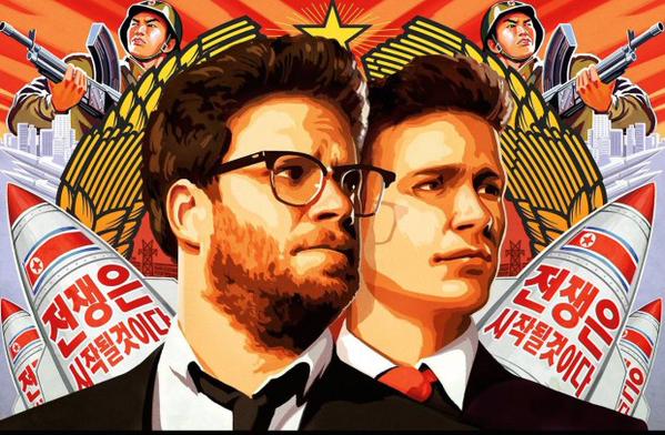Seth Rogen and James Franco star in 'The Interview.' (@oliverdarcy/Twitter).