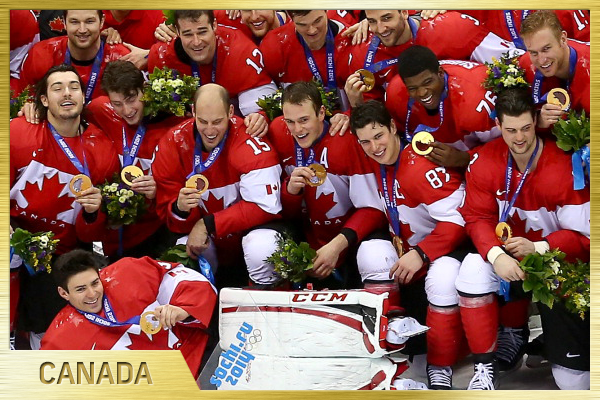 A celebratory Team Canada after winning their second Gold in a row. (Facebook / NHL) A celebratory Team Canada after winning their second Gold in a row. (Facebook / NHL)
