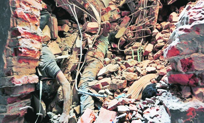 Thousands of workers dead after factory collapses