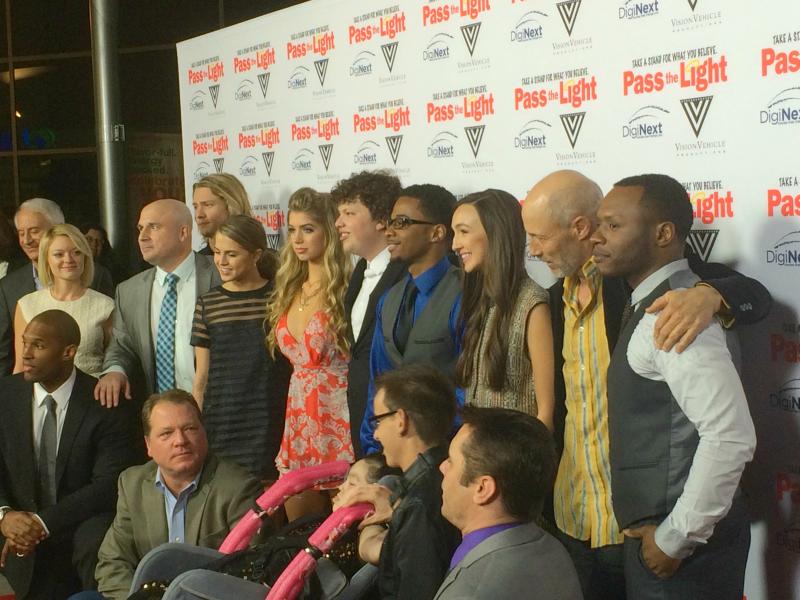 The cast and crew of "Pass the Light" (Sonia Gumuchian/Neon Tommy) The cast and crew of "Pass the Light" (Sonia Gumuchian/Neon Tommy)