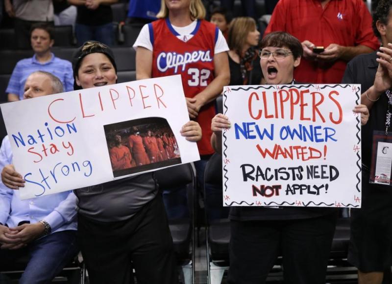 Clippers fans at Game 5 (Getty Images)