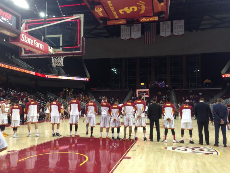 USC Men's Basketball Season Opener @ Galen Center (MG Montemayor/Neon Tommy)