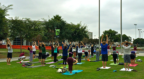 Yoga Day Practice (Margaux Farrell/Neon Tommy)