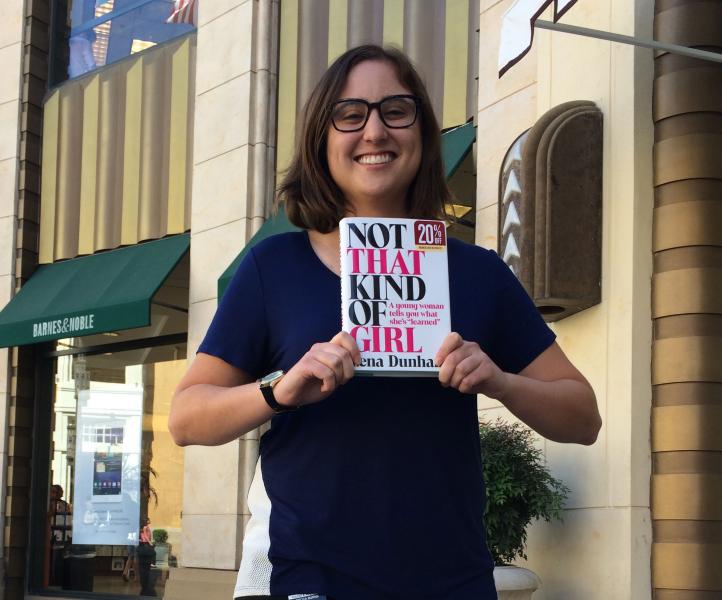 Becca Burns went on her lunch break to buy Lena Dunham's new book. (Jessica Harrington/Neon Tommy)
