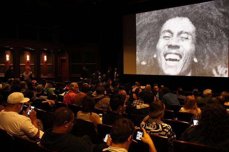 The crowd files into the Ray Stark Family Theatre for the "Life of Marley Show" (Vanessa Okoth-Obbo/Neon Tommy)
