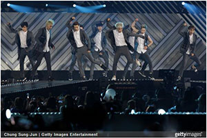 SEOUL, SOUTH KOREA-June 07 South Korean pop group EXO perform on stage during the 20th Dream Concert on June 7, 2014 in Seoul, South Korea (Photo by Chung Sung-Jun/Getty Images) 