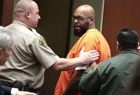Marion "Suge" Knight appeared in court the morning of Mar. 2, but was transported to a hospital following the hearing. (Twitter/AP) Marion "Suge" Knight appeared in court the morning of Mar. 2, but was transported to a hospital following the hearing. (Twitter/AP)