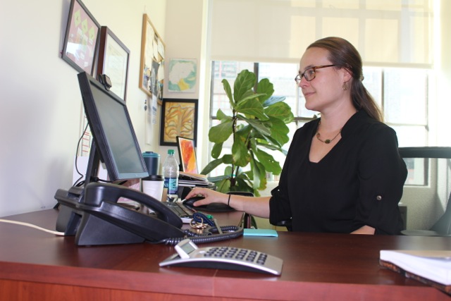 Amy Turk, the chief programs officer for the Downtown Women’s Center, hopes that the $100 million pledge will go toward housing first practices. (Matt Lemas/Neon Tommy)