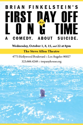 "First Day Off in a Long Time" poster. Brian Finkelstein in the water. "First Day Off in a Long Time" poster. Brian Finkelstein in the water.