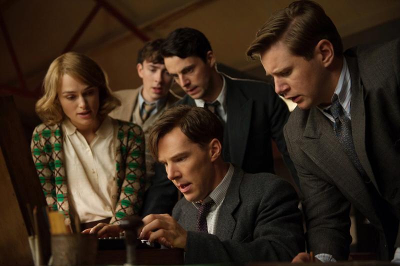 Alan Turing (Benedict Cumberbatch) has a break-through in his work (Facebook, The Imitation Game)