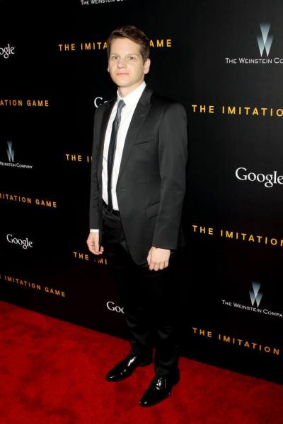 Scripter winner Graham Moore walks the red carpet at the "Imitation Game" premiere (Facebook, The Imitation Game)