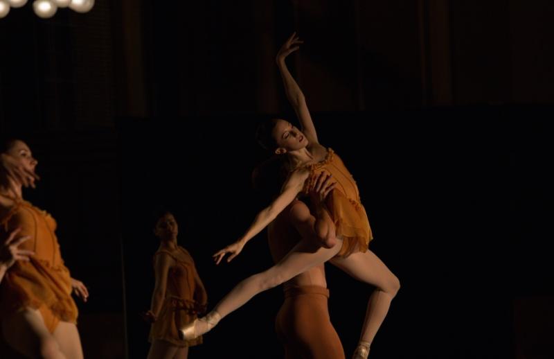 Emily Parker with Colby Parson in “Autumn” (Photo by Ryan Young)