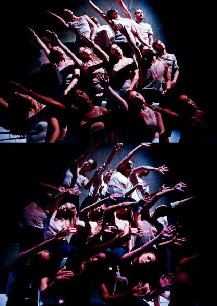 L.A. Contemporary Dance Company ensemble in "Into the Fray" (Photo by Taso Papadakis)