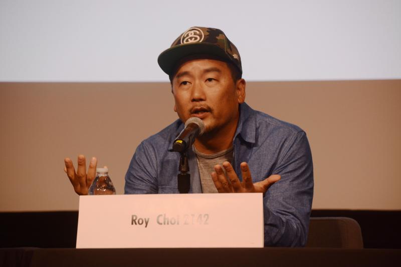 Chef Roy Choi of Kogi Truck fame wrote the foreword for "To Live and Dine in L.A.", which comes out in June. (Morgan Greenwald/Neon Tommy)