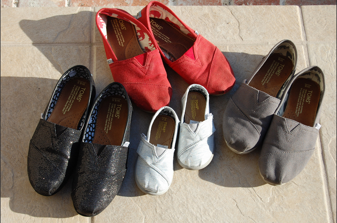 TOMS has donated over 35 million pairs of shoes to children in need. (Flickr/CreativeCommons)