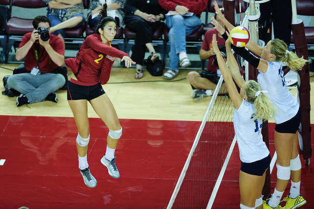 Samantha Bricio is the star player for USC (Charlie Magovern/Neon Tommy).
