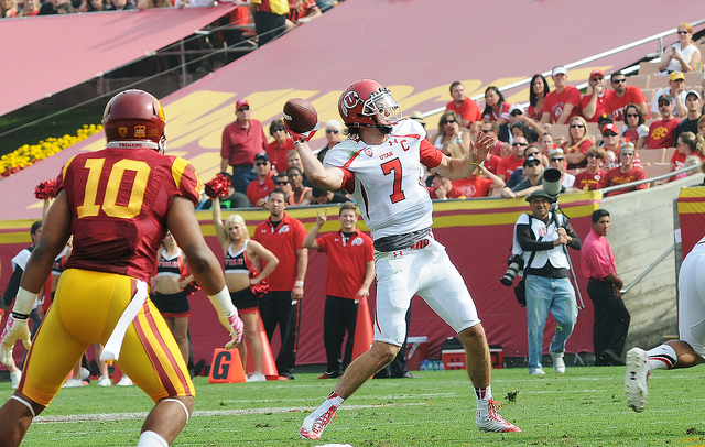 An impressive win for Utah at Oregon catapults them up the Pac-12 rankings. (Flickr/ Neon Tommy) An impressive win for Utah at Oregon catapults them up the Pac-12 rankings. (Flickr/ Neon Tommy)