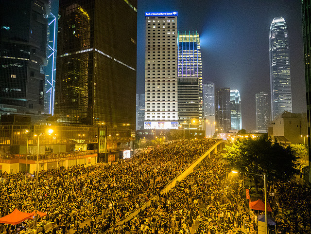 More than 100,000 protesters are occupying Central, Hong Kong. (Pasu Au Yeung / Flickr Creative Commons) More than 100,000 protesters are occupying Central, Hong Kong. (Pasu Au Yeung / Flickr Creative Commons)