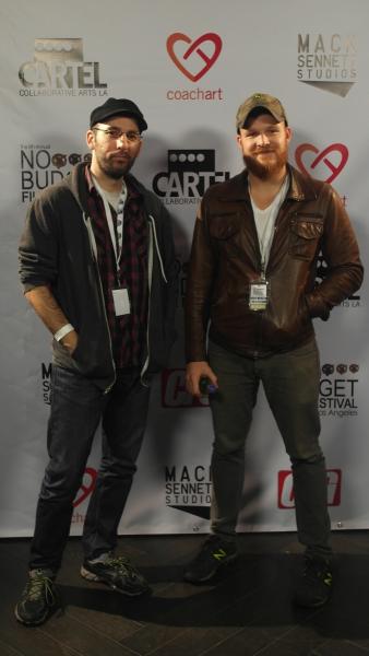 Filmmakers and festival contestants Matt Glass (left) and Jordan Long (right). (Judy Cai/Neon Tommy)