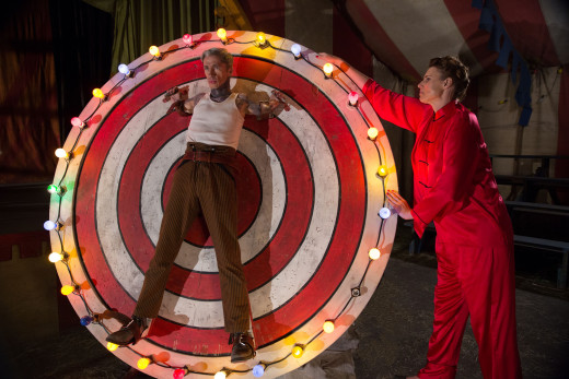 Paul (Mat Fraser) takes a spin on the wheel (FX)