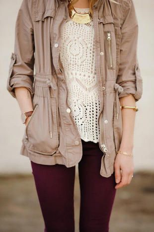 Cargo jacket (@KarenHilario/Pinterest)