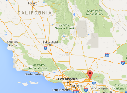 The shooting took place in San Bernardino, which is a little more than an hour east of L.A.