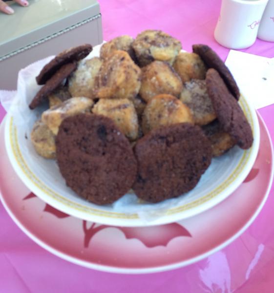 Vegan doughnut holes and cookies from Babycakes NYC. Not quite German, but not bad either. (Sara Tiano/Neon Tommy)