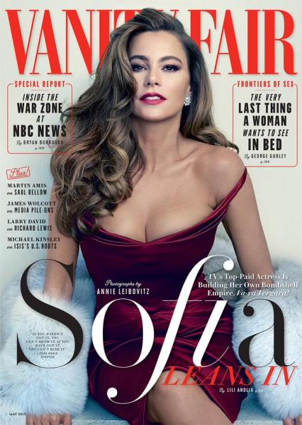 Sofia Vergara is featured on the May 2015 issue of Vanity Fair (@FashionweekNYC/Twitter).