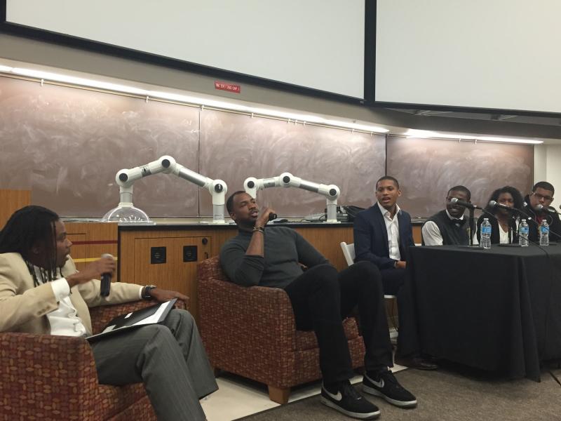 Jason Collins gave a talk to USC students Wednesday evening (Diana Lee/ Neon Tommy)