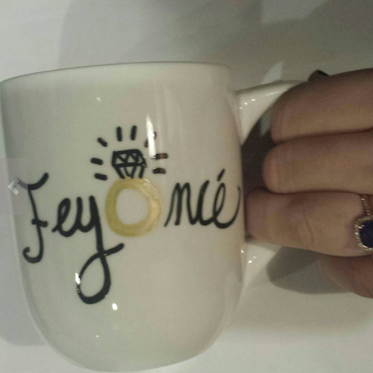 A Feyoncé mug from Etsy (etsy.com).