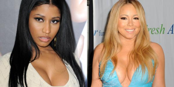 Nicki Minaj and Mariah Carey (@celebvsceleb/Twitter)