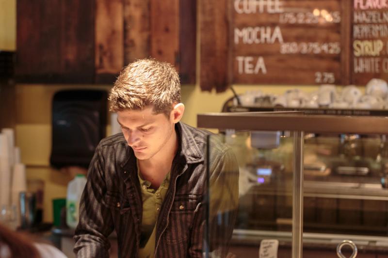 Kefalos started as a waiter at Bacaro L.A. (Alex Kefalos) Kefalos started as a waiter at Bacaro L.A. (Alex Kefalos)