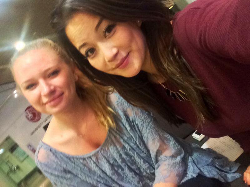 Staff Reporter Brianne Tracy with KREM-TV's Frances Wang- someone she looks up to and hopes to follow in the footsteps of. 